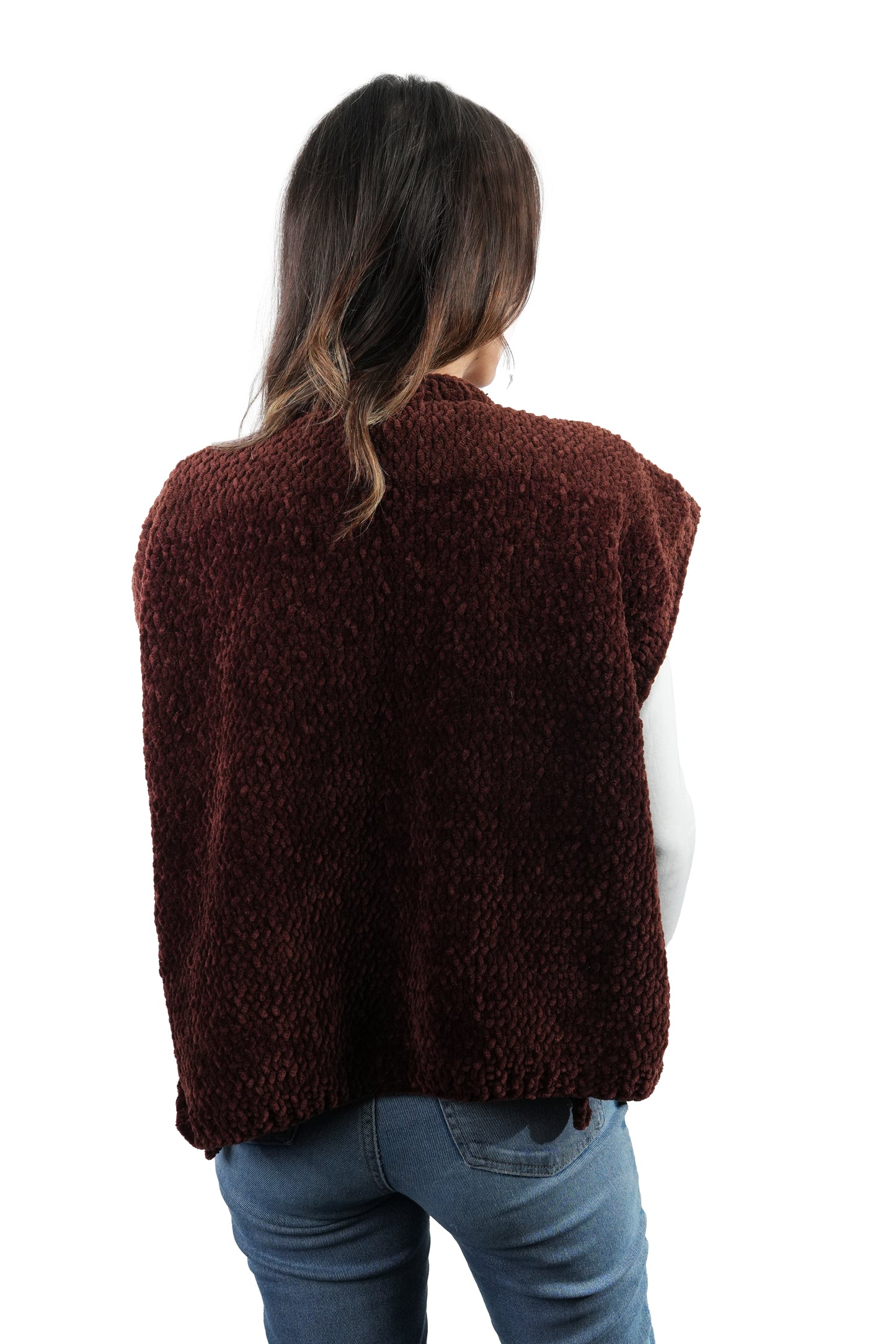 El Yapımı Örgü Süveter | Koyu Bordo Unisex Tasarım