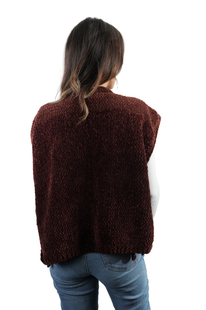 El Yapımı Örgü Süveter | Koyu Bordo Unisex Tasarım