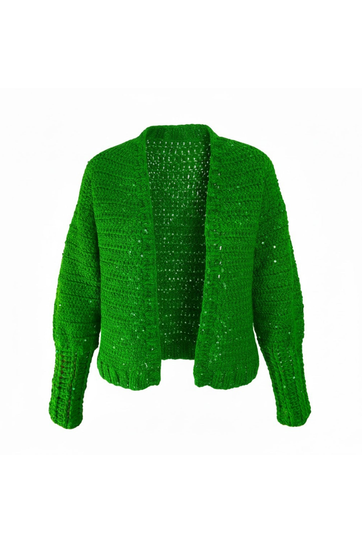 Koton Yeşil El Örgüsü Hırka