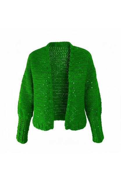 Koton Yeşil El Örgüsü Hırka