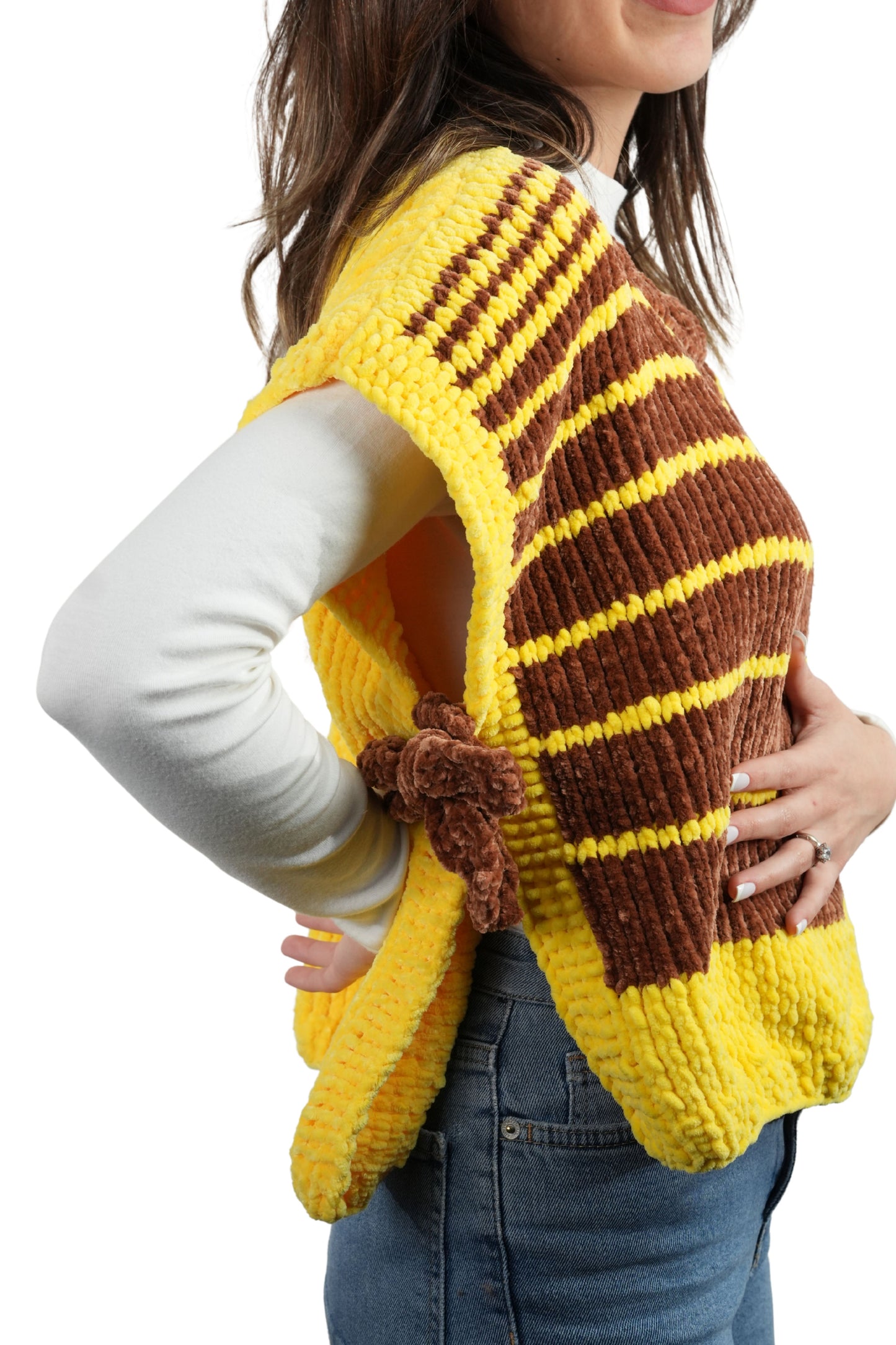 Kadife Önlük Tarzı Kazak