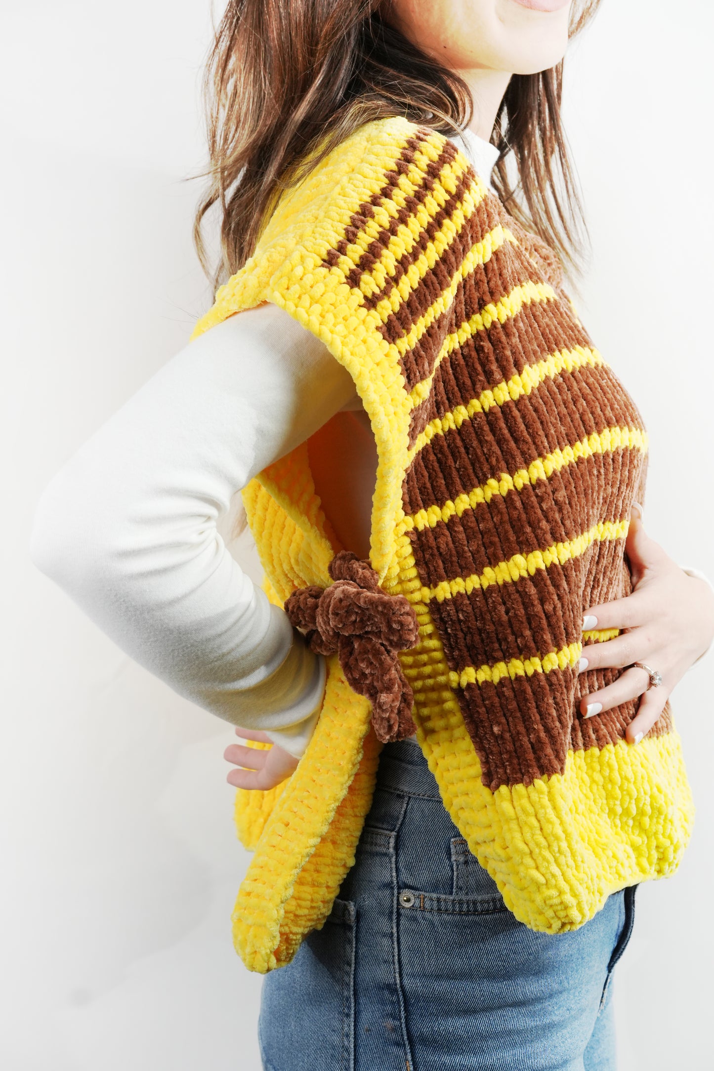 Kadife Önlük Tarzı Kazak