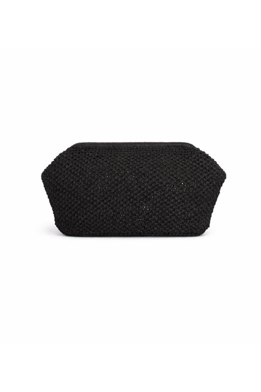 El Örgüsü Geniş Burslu Clutch Çanta