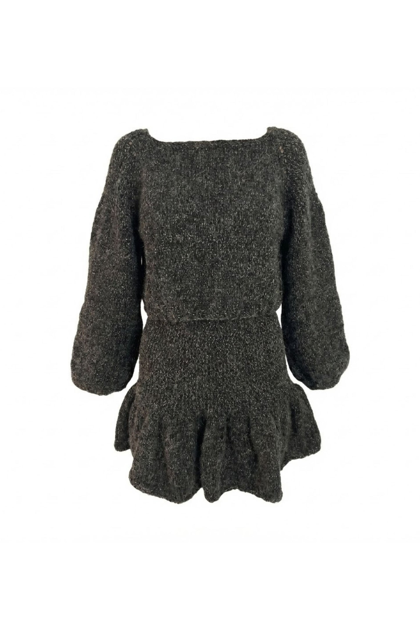 Volan Etekli Triko Takım | Uzun Kollu Üst & Etek