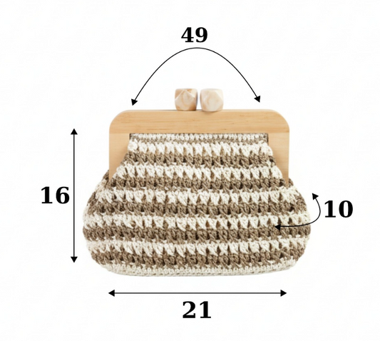 El Yapımı Ahşap Çerçeve Çanta