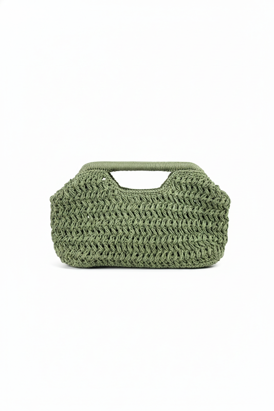 El Yapımı Kağıt İplik Turuncu Mango Model Çanta