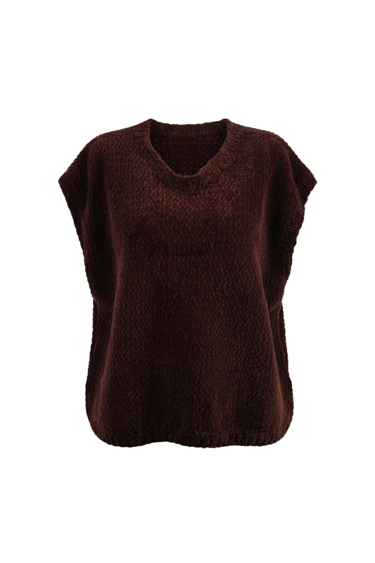 El Yapımı Örgü Süveter | Koyu Bordo Unisex Tasarım